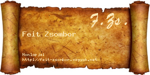 Feit Zsombor névjegykártya